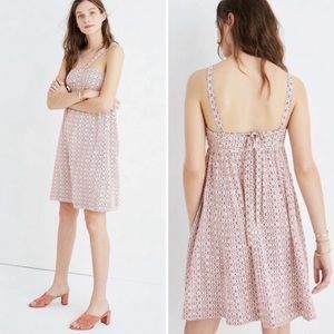 Madewell Silk Convertible Straps Halter Dress in Echo Grid Size 10